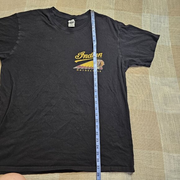 Indian Motorcycles Black Cotton Logo Tshirt - Picture 10 of 16